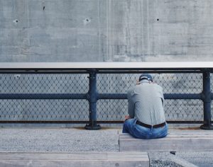 retiree contemplating the retirement crisis