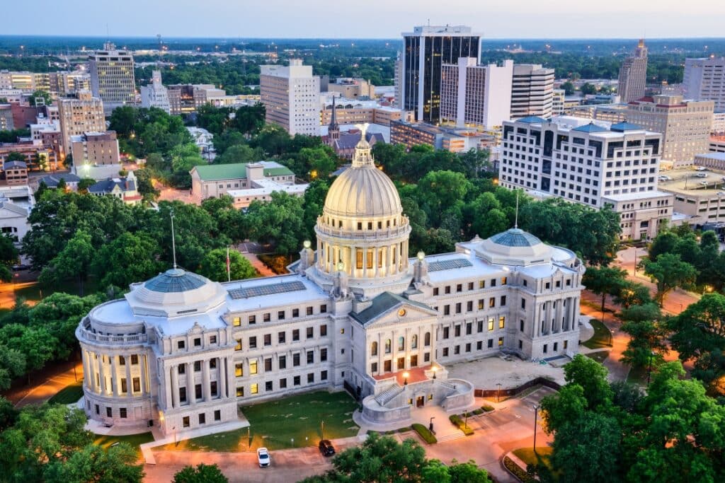 Jackson, Mississippi - best cities to retire in US