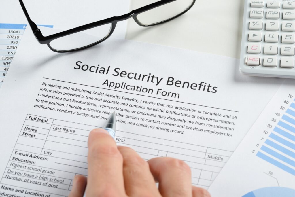 Application for social security benefits